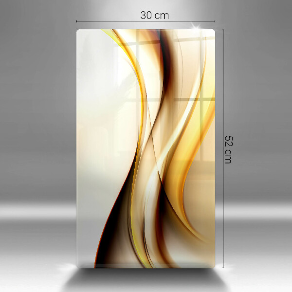 Tagliere in vetro Linee di fumo astratte