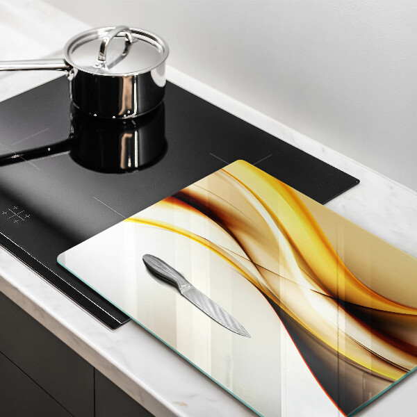 Tagliere in vetro Linee di fumo astratte