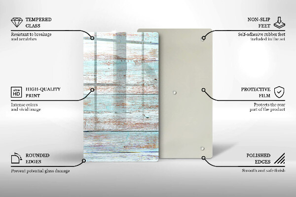 Tagliere in vetro Vecchie tavole d'epoca