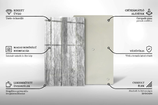 Tagliere in vetro Vecchie tavole di legno