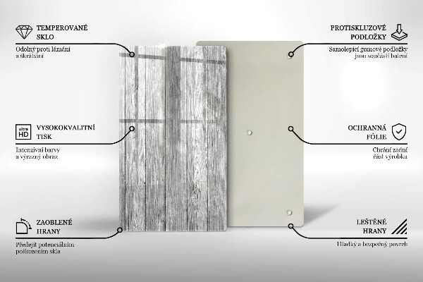 Tagliere in vetro Vecchie tavole di legno