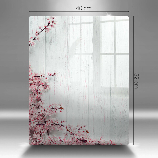 Tagliere in vetro Fiori sulle tavole