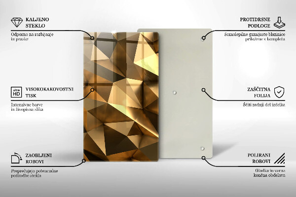 Tagliere in vetro Sfondo di astrazione della struttura