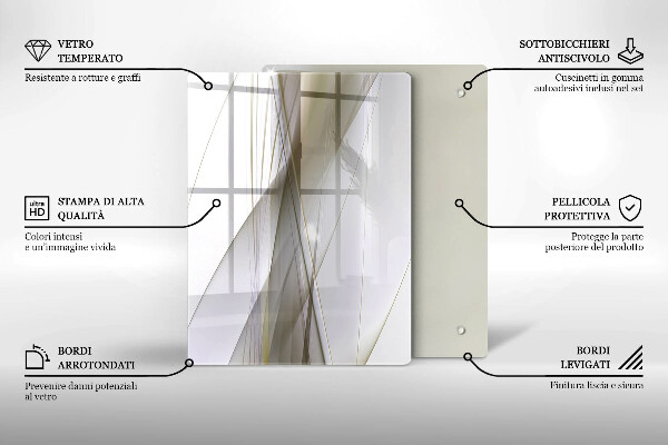 Tagliere in vetro Sfondo di astrazione della struttura
