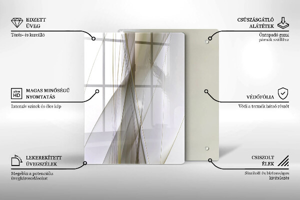 Tagliere in vetro Sfondo di astrazione della struttura