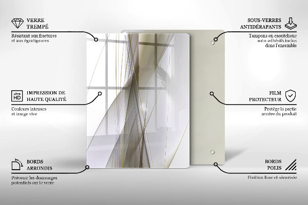 Tagliere in vetro Sfondo di astrazione della struttura
