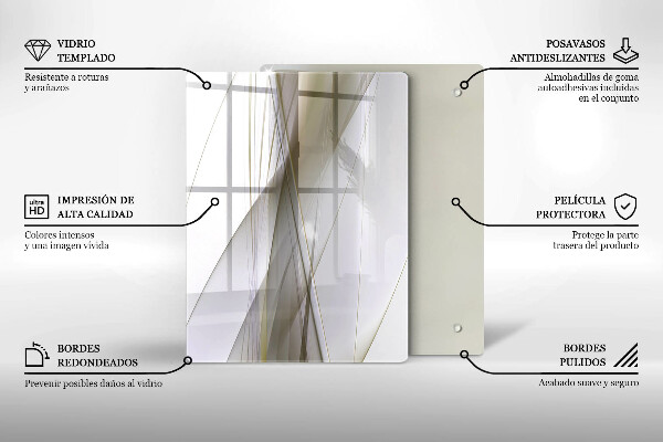 Tagliere in vetro Sfondo di astrazione della struttura