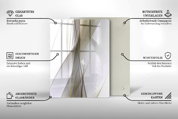 Tagliere in vetro Sfondo di astrazione della struttura