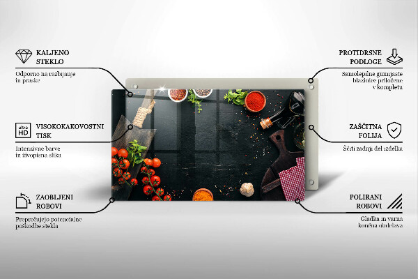 Tagliere in vetro Pomodorini