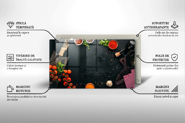 Tagliere in vetro Pomodorini