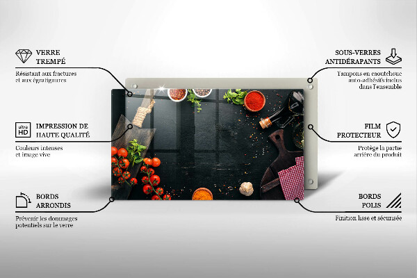 Tagliere in vetro Pomodorini