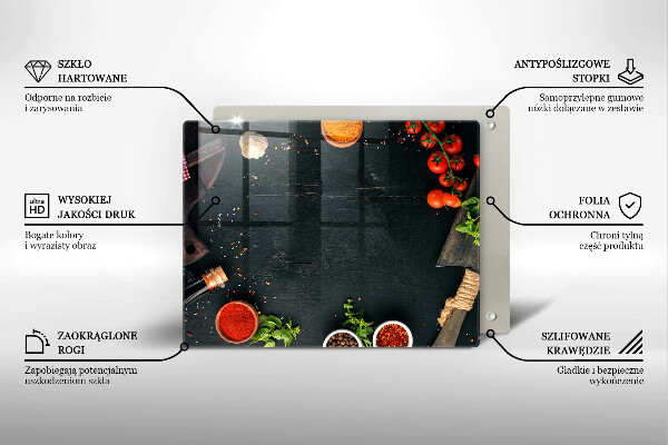 Tagliere in vetro Pomodorini