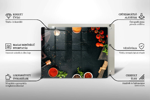 Tagliere in vetro Pomodorini