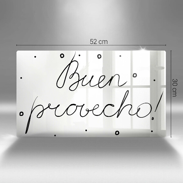 Tagliere in vetro Buen provecho!