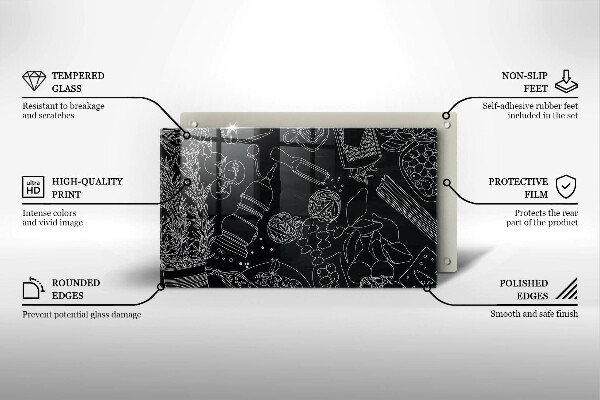 Tagliere in vetro temperato Accessori per la cucina