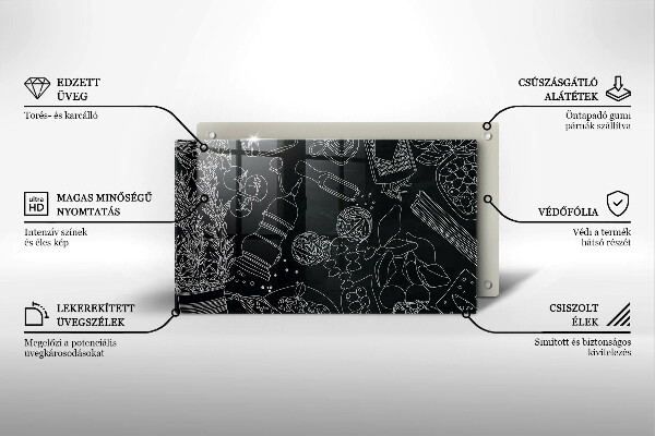 Tagliere in vetro temperato Accessori per la cucina