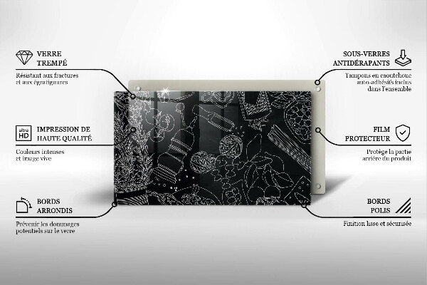 Tagliere in vetro temperato Accessori per la cucina