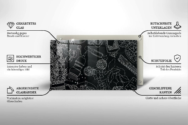 Tagliere in vetro temperato Accessori per la cucina