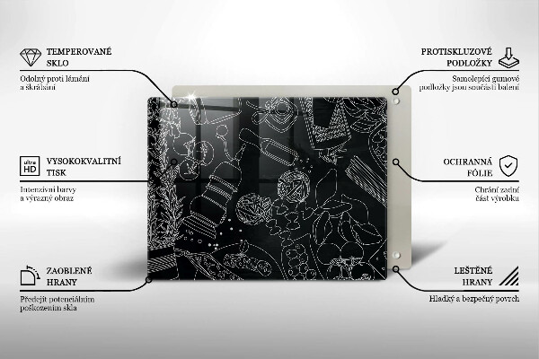 Tagliere in vetro temperato Accessori per la cucina