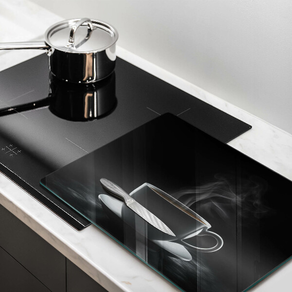 Tagliere in vetro Tazza di caffè calda