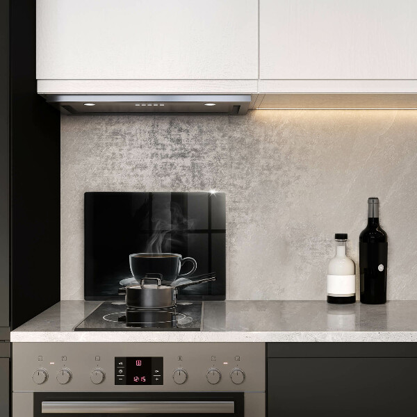 Tagliere in vetro Tazza di caffè calda