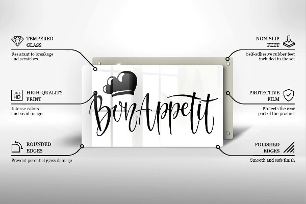 Tagliere in vetro Bon Appetit