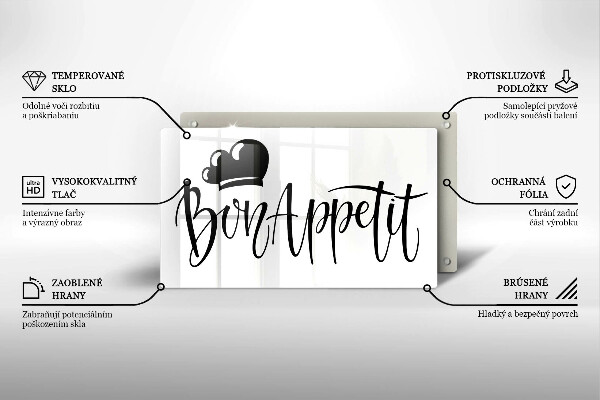 Tagliere in vetro Bon Appetit