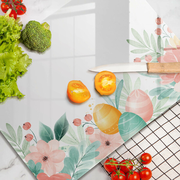 Tagliere in vetro temperato uova di Pasqua