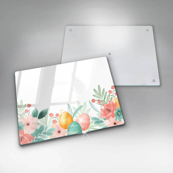 Tagliere in vetro temperato uova di Pasqua