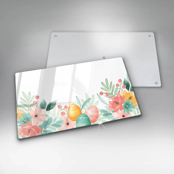 Tagliere in vetro temperato uova di Pasqua