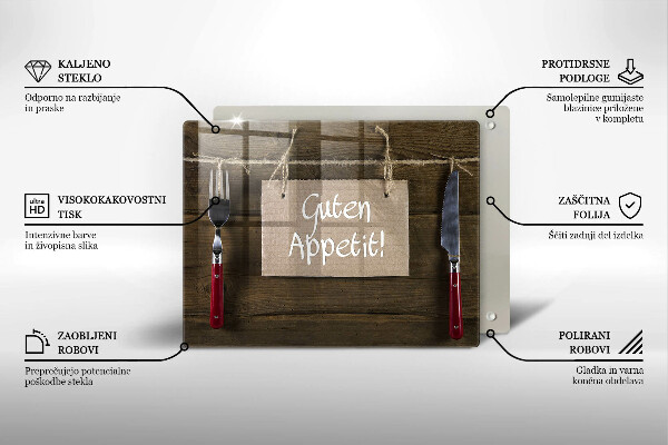 Tagliere in vetro temperato Guten Apetit