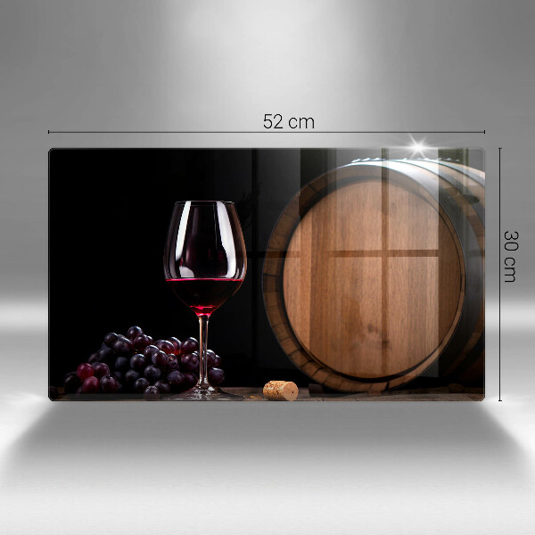 Tagliere in vetro Bicchiere da vino a botte