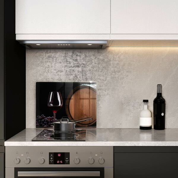 Tagliere in vetro Bicchiere da vino a botte