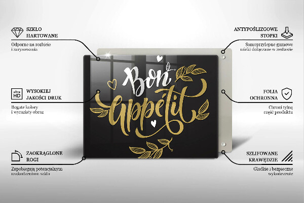 Tagliere in vetro Bon Appetit