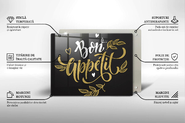 Tagliere in vetro Bon Appetit