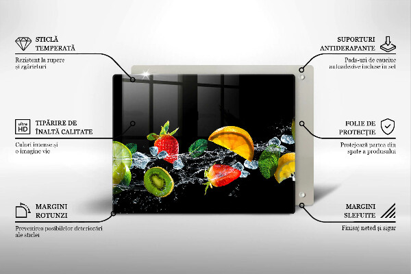 Tagliere in vetro Frutta in acqua