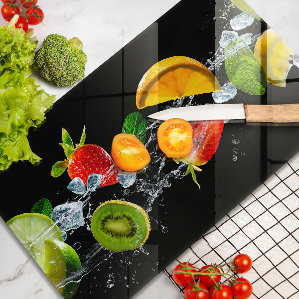 Tagliere in vetro Frutta in acqua