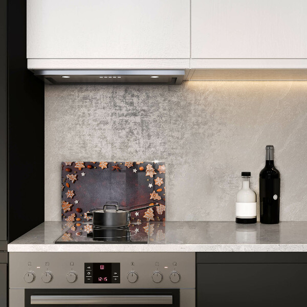 Tagliere in vetro Natale di pan di zenzero