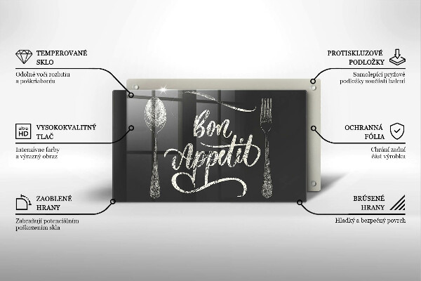 Tagliere in vetro Bon Appetit