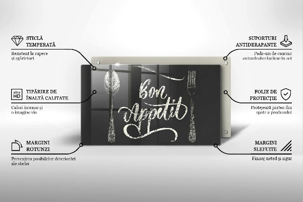 Tagliere in vetro Bon Appetit