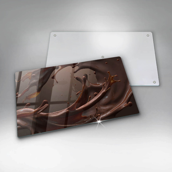 Tagliere in vetro Cioccolato liquido