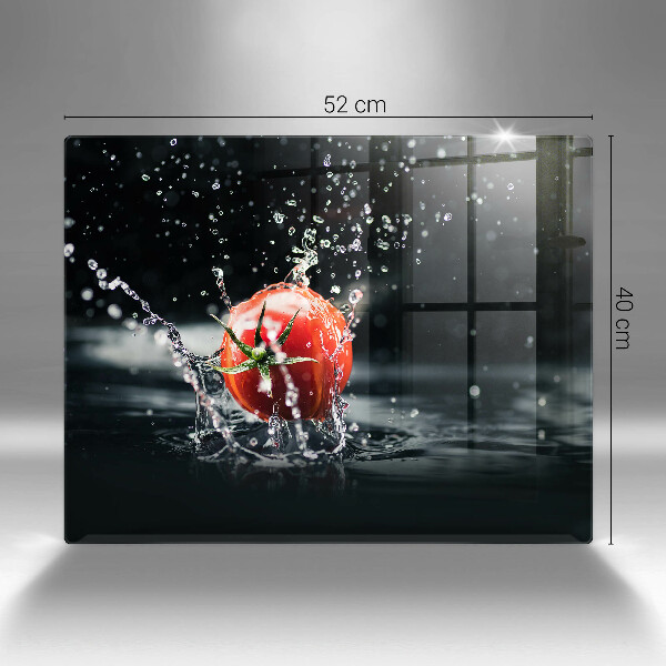 Tagliere in vetro Pomodoro in acqua