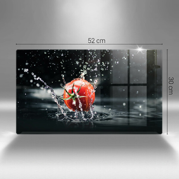 Tagliere in vetro Pomodoro in acqua