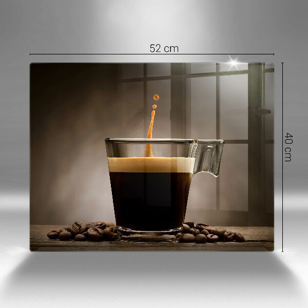 Tagliere in vetro Vetro e chicchi di caffè