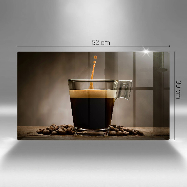 Tagliere in vetro Vetro e chicchi di caffè