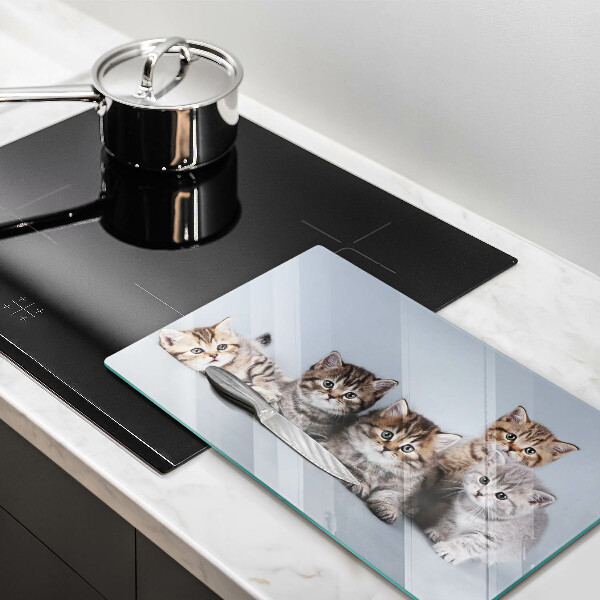 Tagliere in vetro temperato Piccoli e dolci gattini