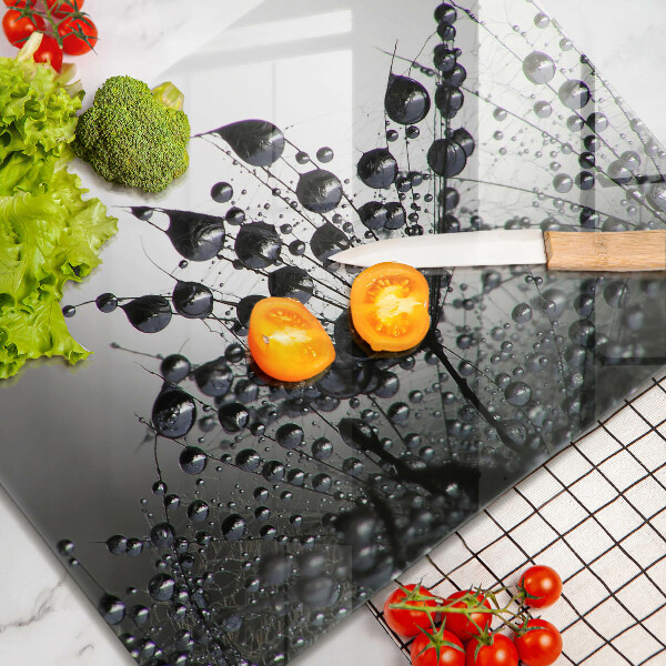 Tagliere in vetro temperato Denti di leone e rugiada