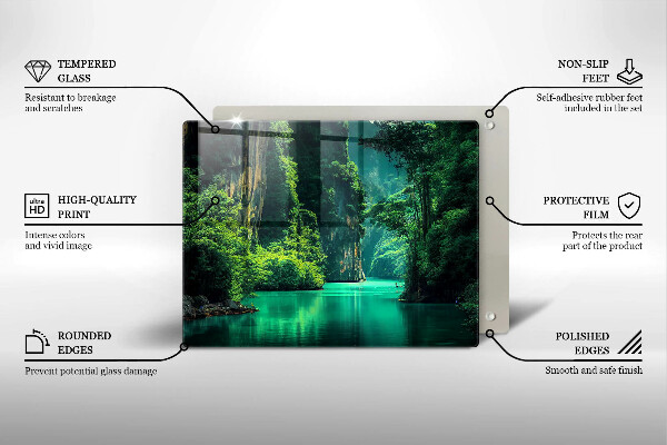 Tagliere in vetro Paesaggio lagunare