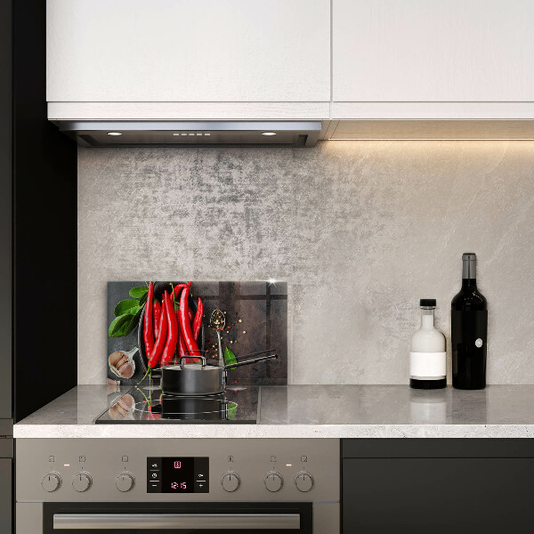 Tagliere in vetro Peperoncini rossi