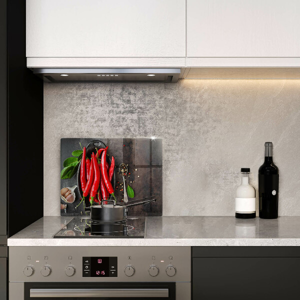 Tagliere in vetro Peperoncini rossi